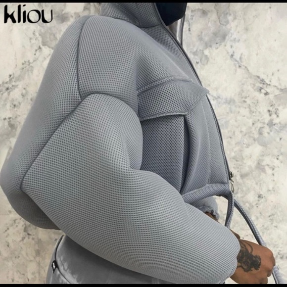 Cropped Bomber Jacket - Picture 2 of 3